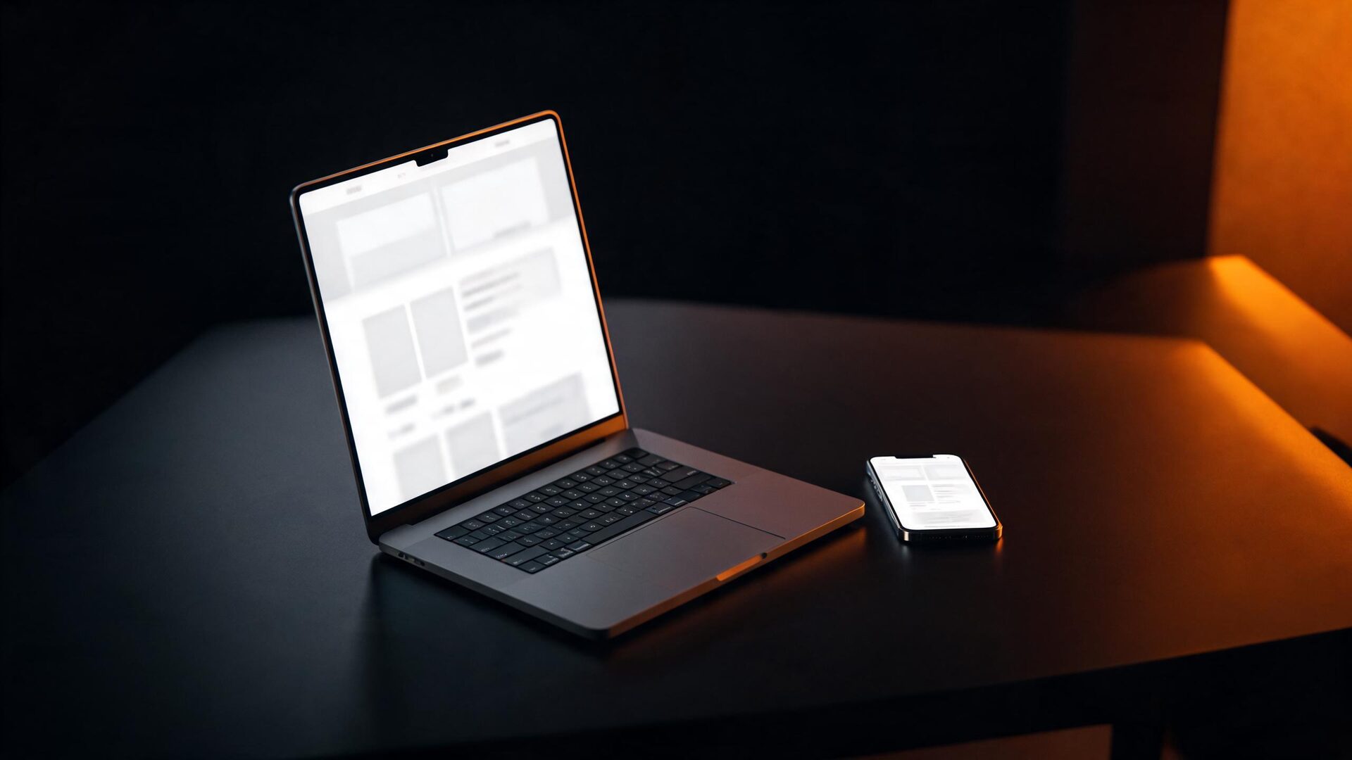 A laptop and phone showing a clean small-business website